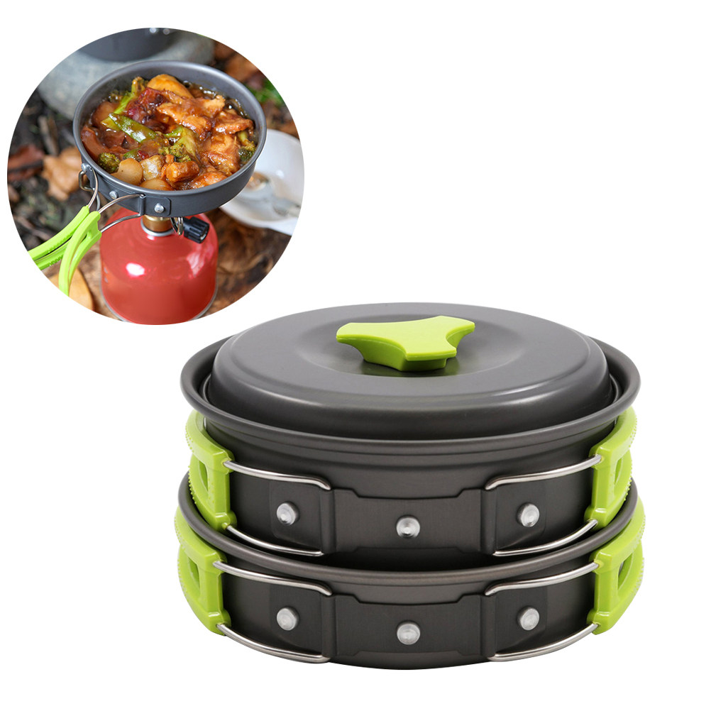 Camping Lightweight Cooking Pot - Conjunto de Utensílios de Cozinha Leves