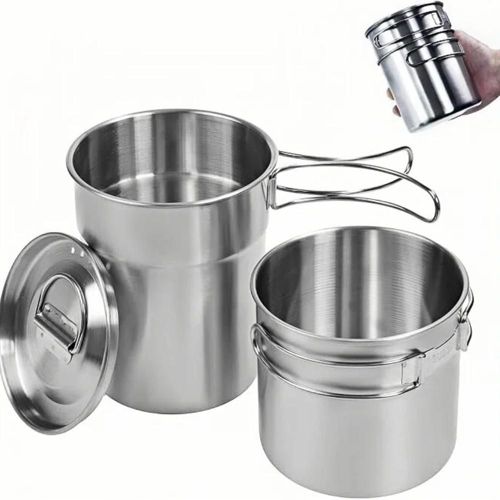 Camping Cooking Accessories - Canecas Dobráveis para Camping, Panela de