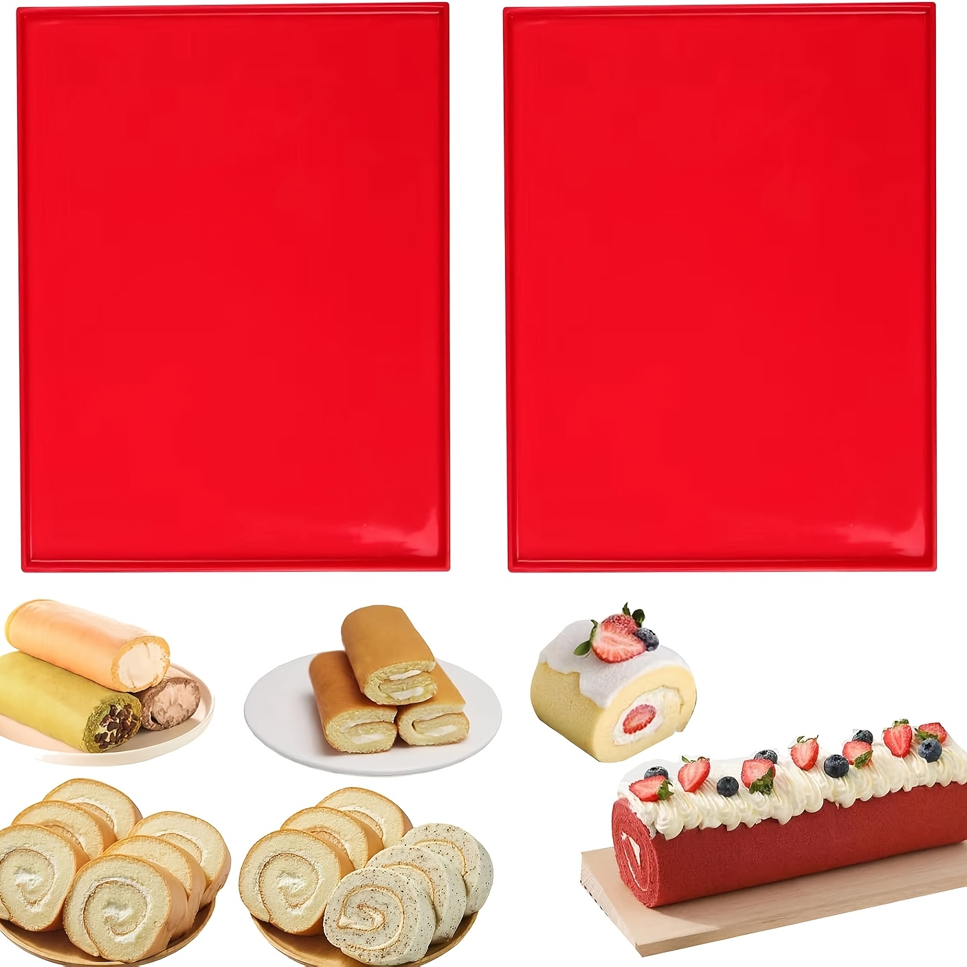 Camping Cooking Mat - 2 Tapetes de Silicone para Assar