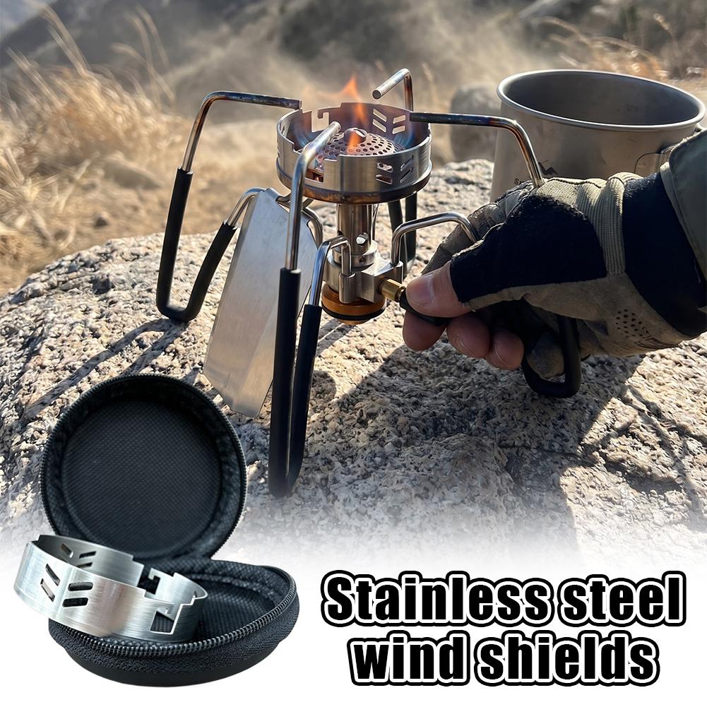 Camping Cooking Set With Bag - Protetor de Vento para Fogão em
