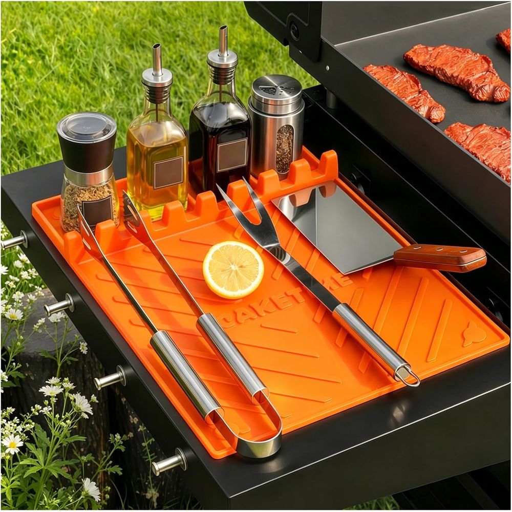Camping Cooking Mat - Tapetes de Silicone para Grelha ou