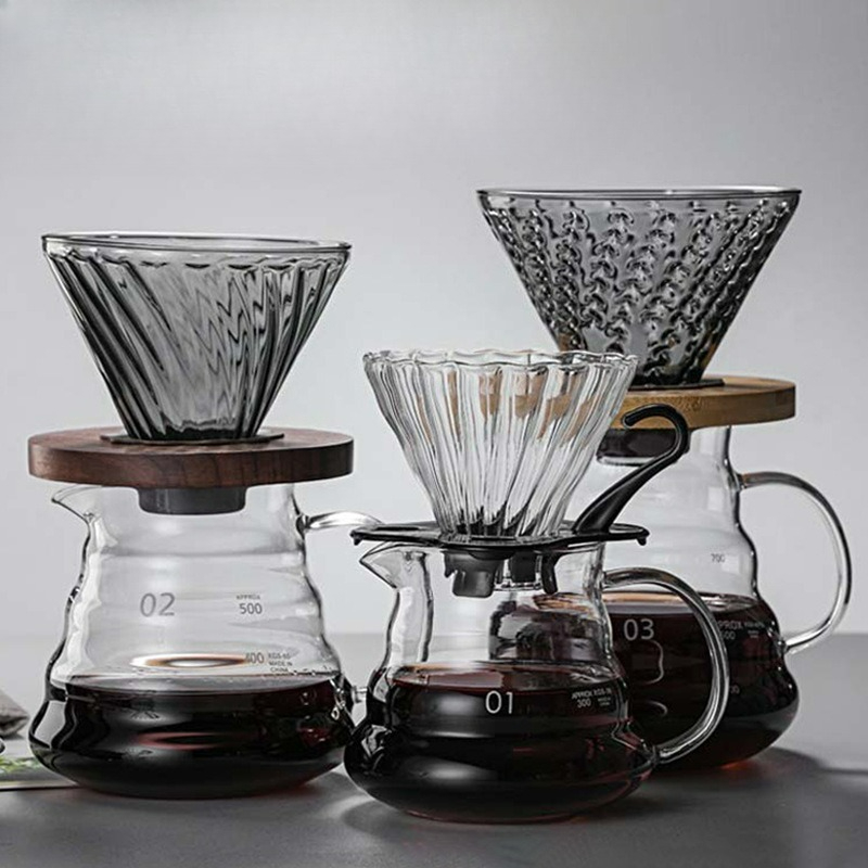 Camping Cooking Accessories - Despeje sobre cafeteira conjunto de vidro