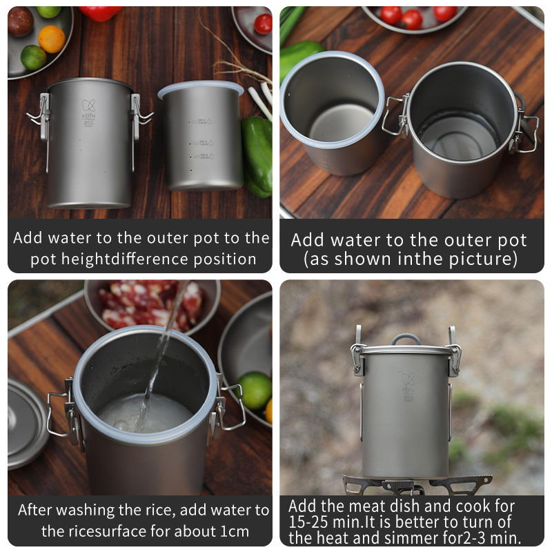 Panela de Arroz KEITH em Titân - Camping Cooking Accessories avaliação e preço