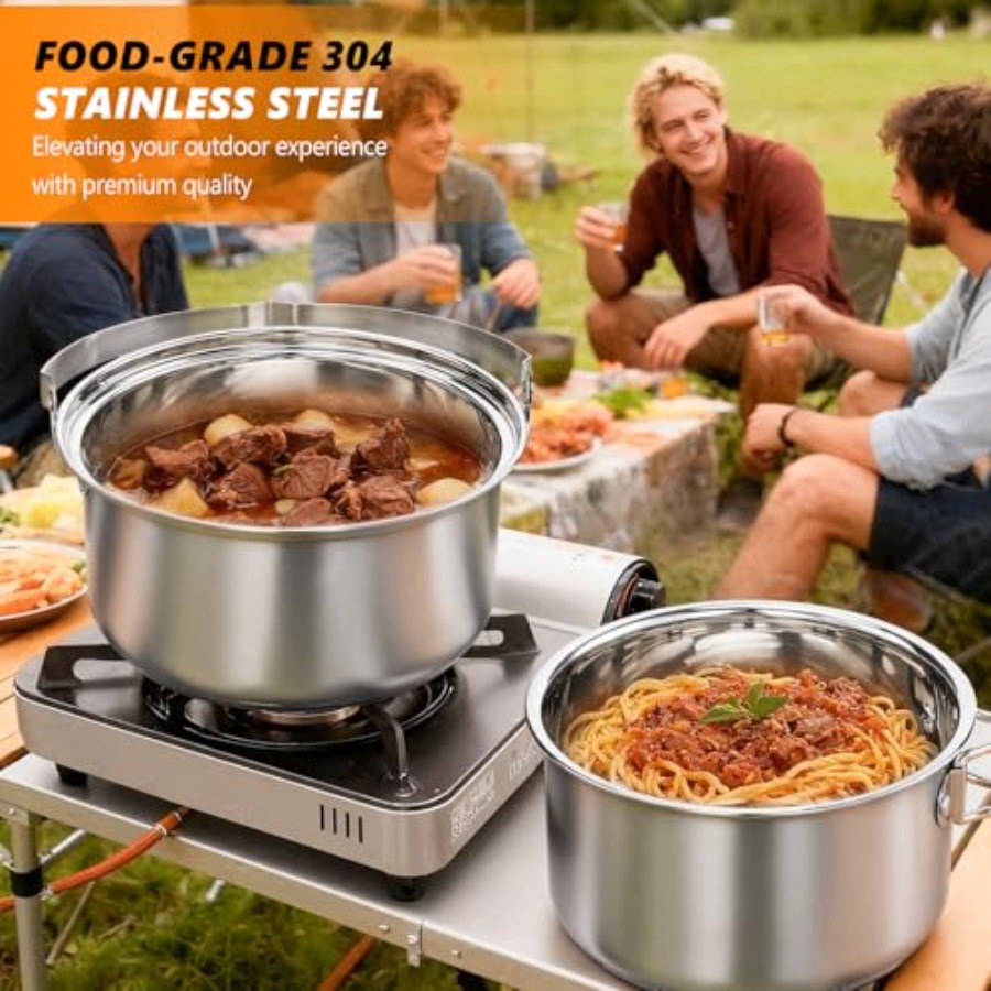 Conjunto de Utensílios de Cozi - Camping Cooking Set With Bag avaliação e preço