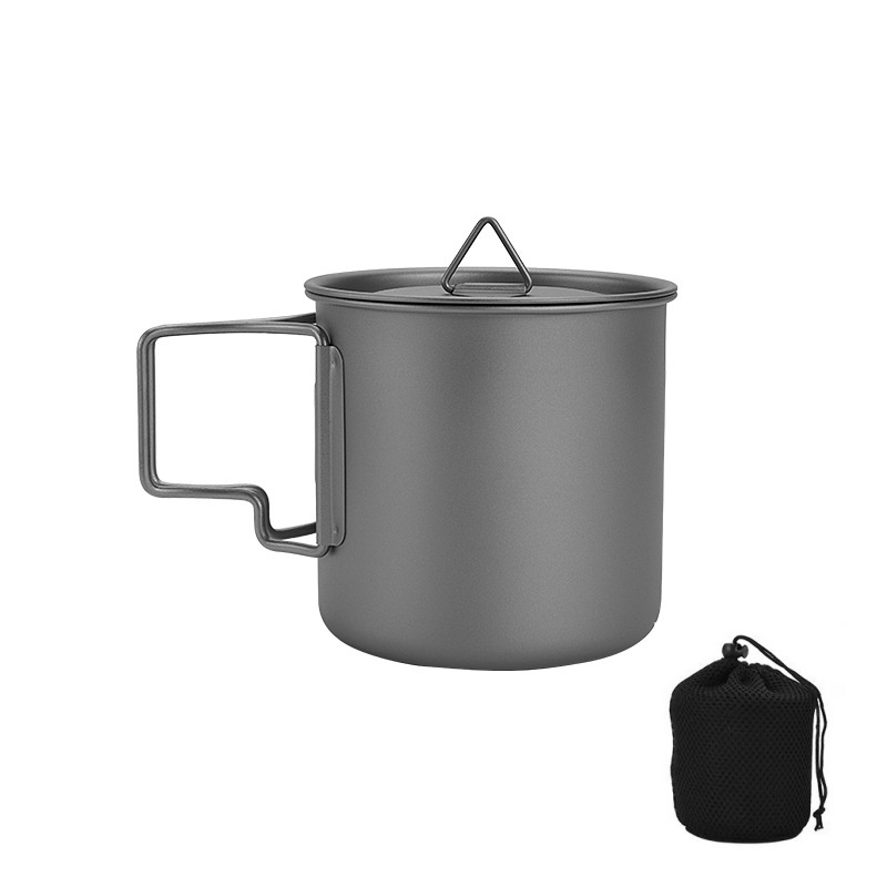 Caneca de camping de titânio c - Camping Cooking Set With Bag avaliação e preço
