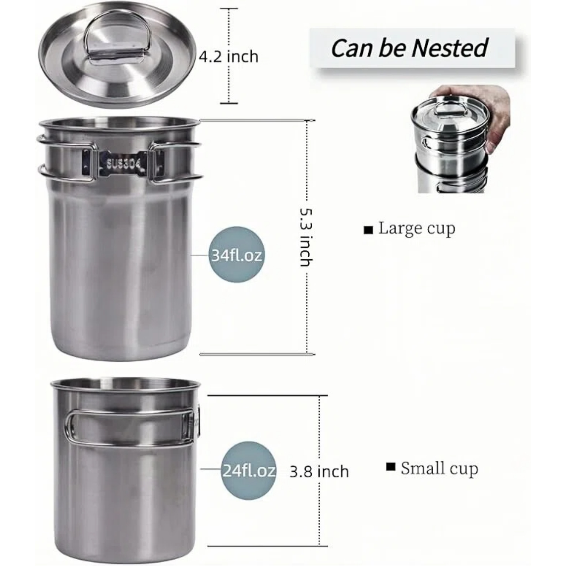 Canecas Dobráveis para Camping - Camping Cooking Accessories avaliação e preço