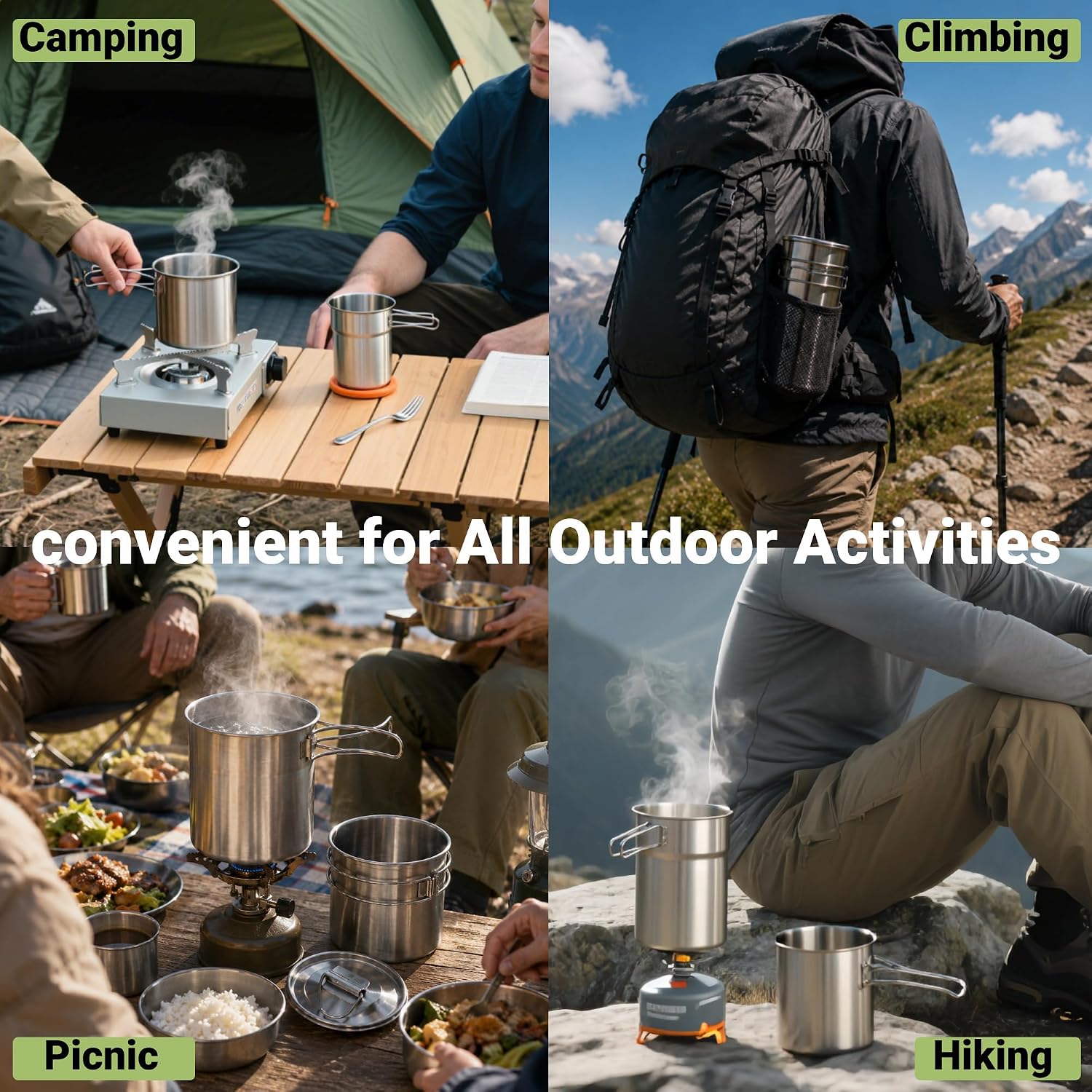 Canecas Dobráveis para Camping - Camping Cooking Accessories avaliação e preço