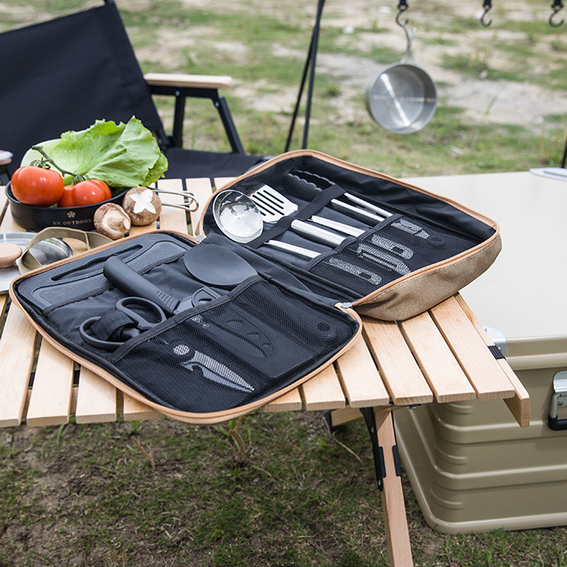 Conjunto de Utensílios de Cozi - Camping Cooking Set With Bag avaliação e preço