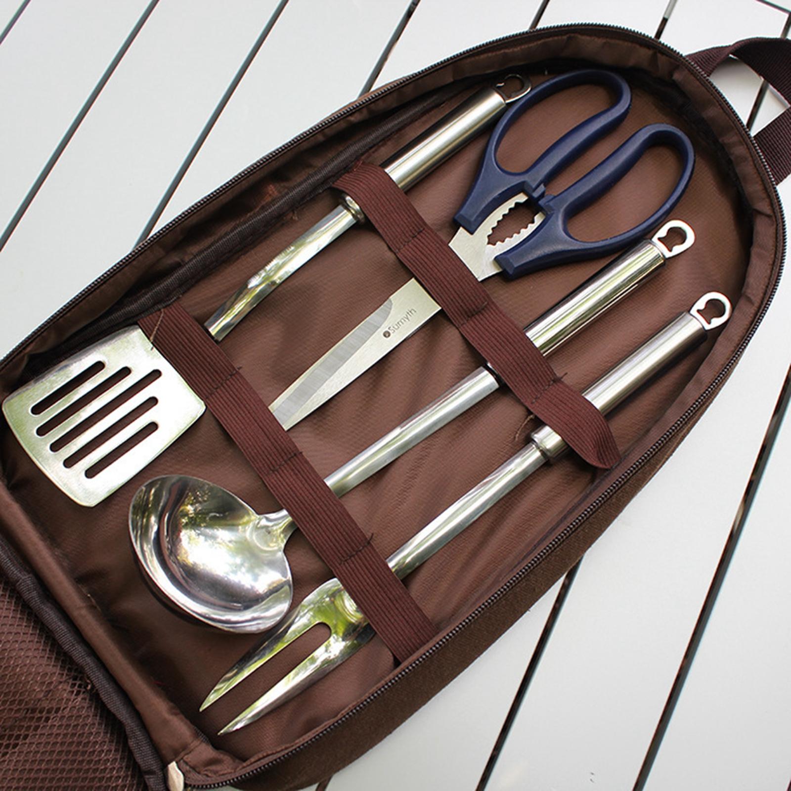 Conjunto de utensílio de cozin - Camping Cooking Set With Bag avaliação e preço