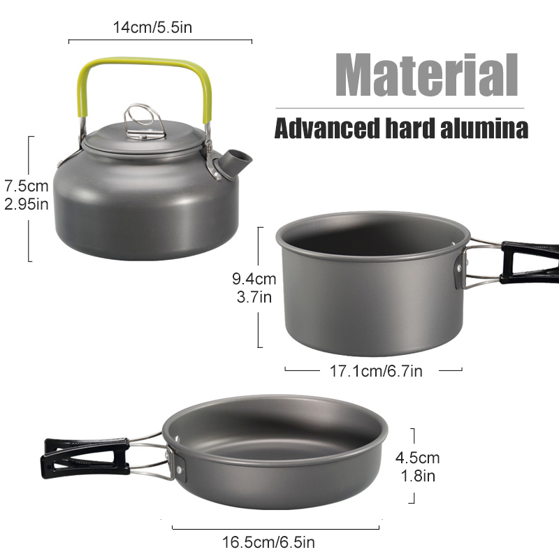 Westtune kit de panelas de aca - Camping Cooking Accessories avaliação e preço