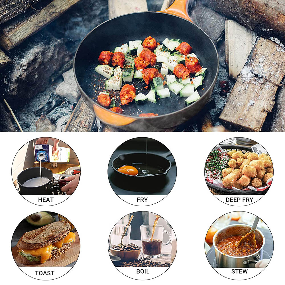 Conjunto de cozinha portátil a - Camping Cooking Set With Bag avaliação e preço