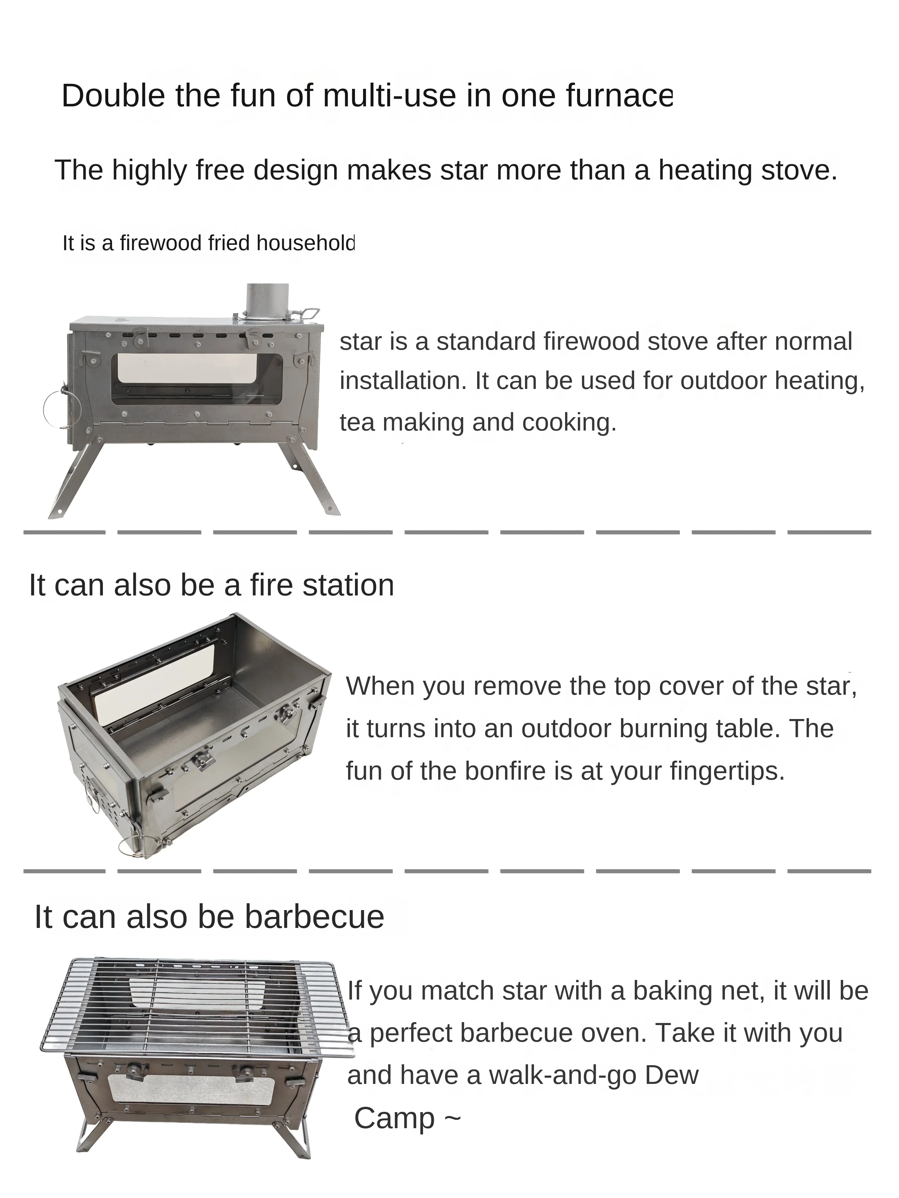 WT Star Ti Liga de Titânio Dob - Camping Cooking Drawer avaliação e preço