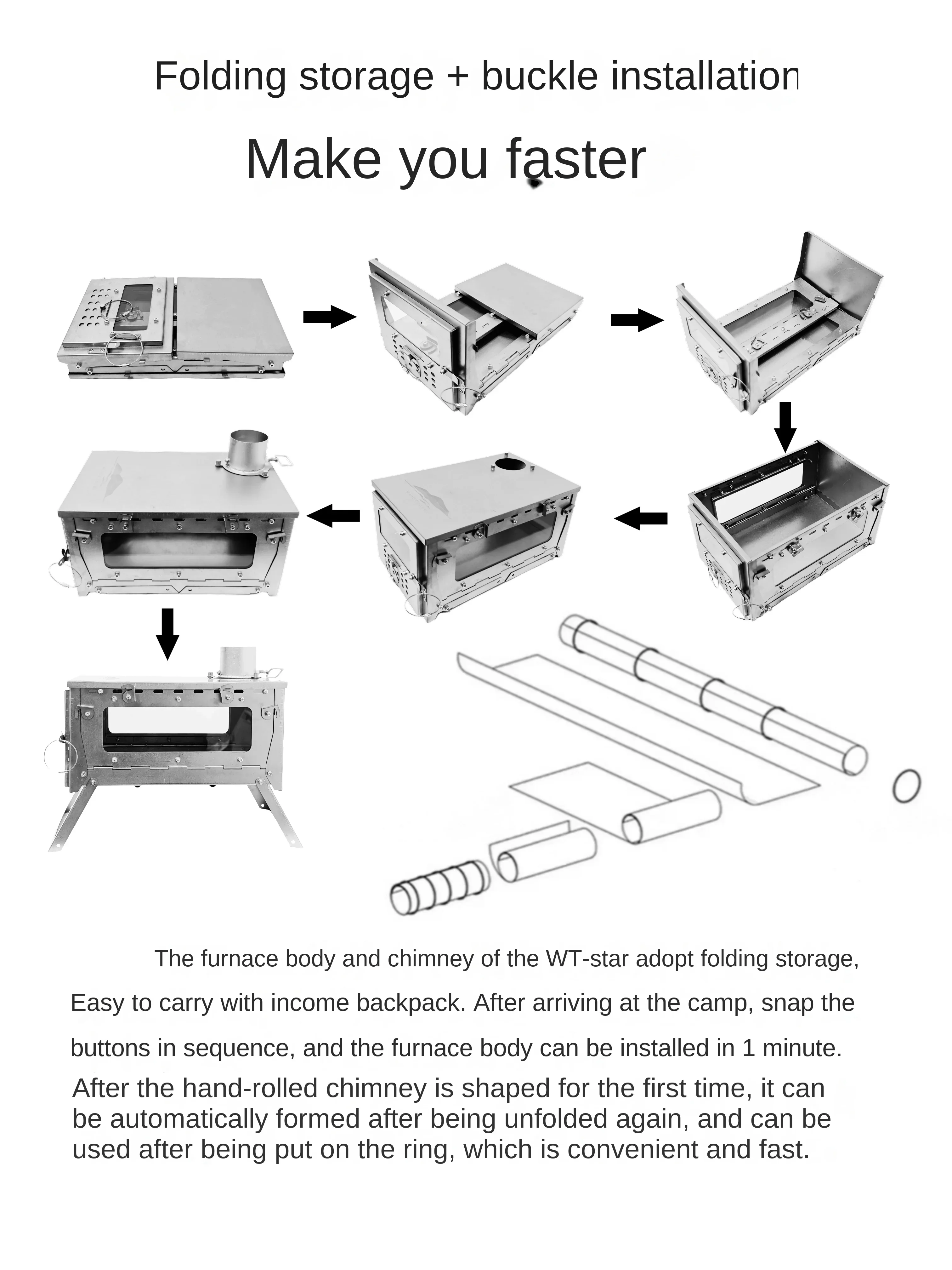 WT Star Ti Liga de Titânio Dob - Camping Cooking Drawer avaliação e preço