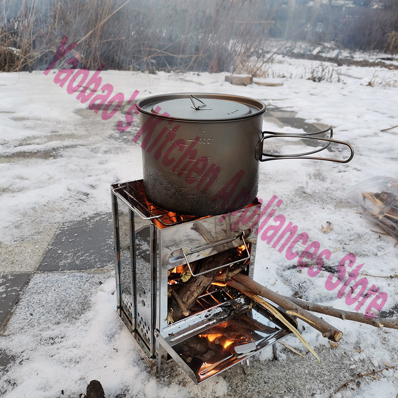 Fogão a Lenha Portátil Desmont - Camping Cooking Accessories avaliação e preço