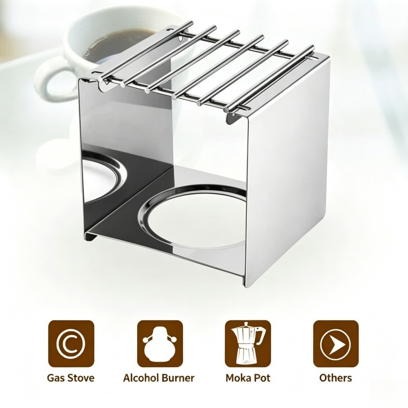 Suporte Quadrado de Aço Inoxid - Camping Cooking Accessories avaliação e preço