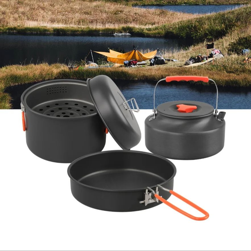Conjunto de panelas ao ar livr - Camping Cooking Kettle avaliação e preço