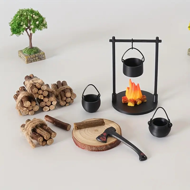 Mini fogueira pendurado fogão  - Camping Cooking Accessories avaliação e preço