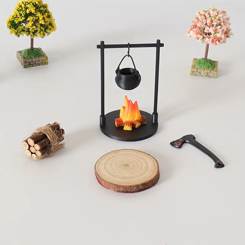 Mini fogueira pendurado fogão  - Camping Cooking Accessories avaliação e preço