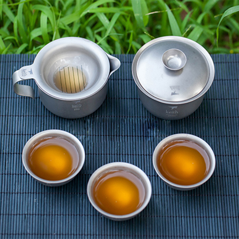 Keith Titanium Kung Fu Tea Set - Camping Cooking Kettle avaliação e preço