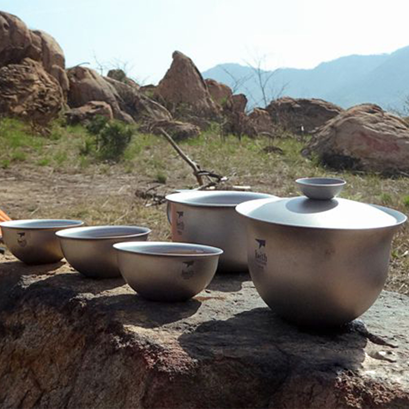 Keith Titanium Kung Fu Tea Set - Camping Cooking Kettle avaliação e preço