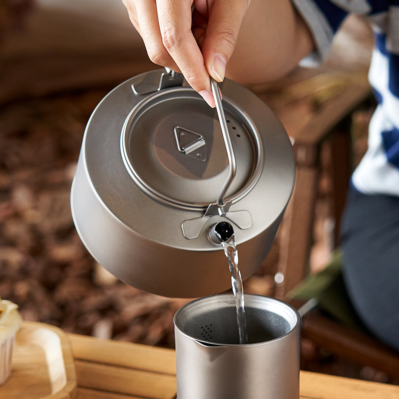 Chaleira de titânio para cozin - Camping Cooking Kettle avaliação e preço