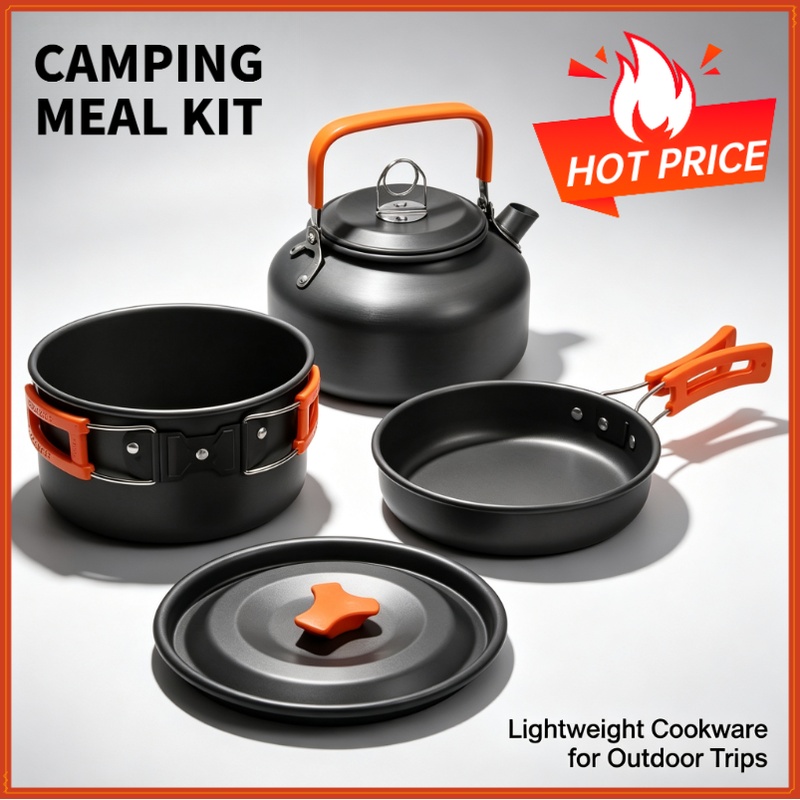 Conjunto de utensílios de cozi - Camping Cooking Set With Bag avaliação e preço